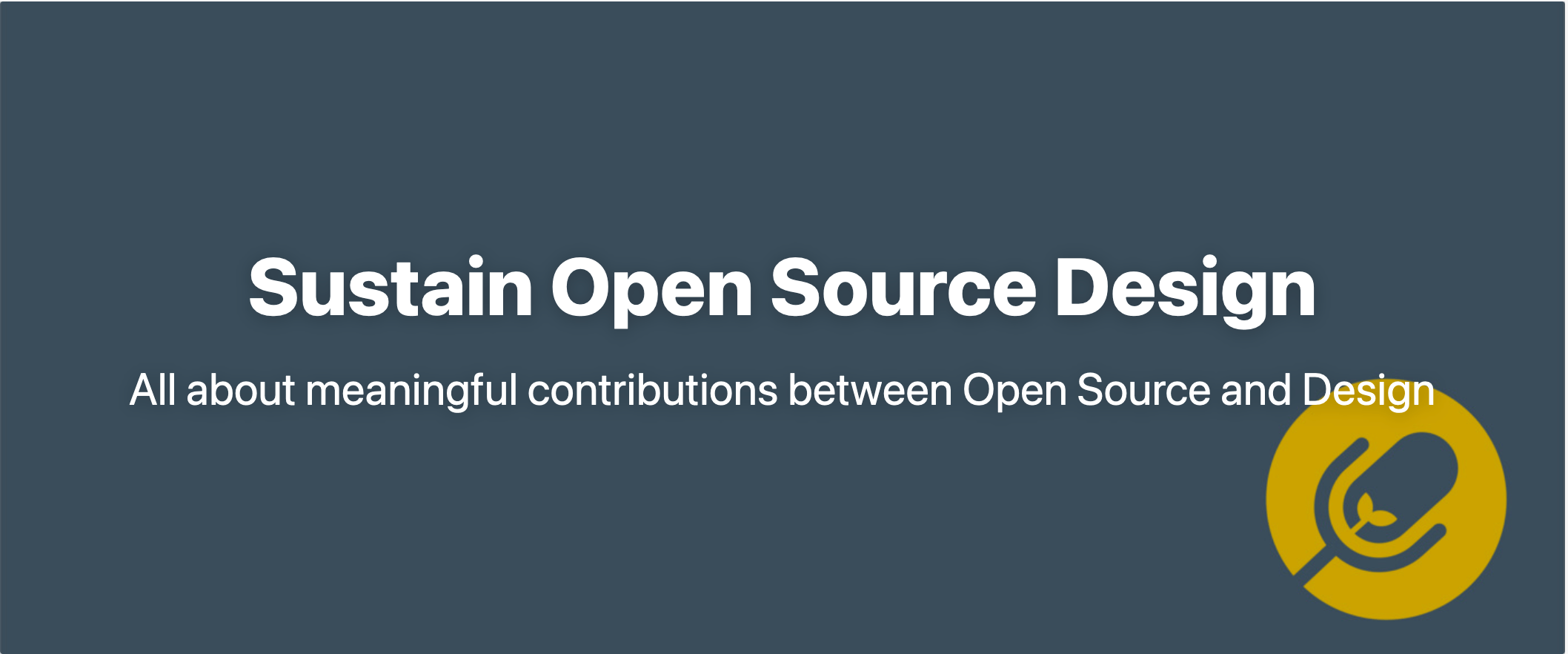 Sustain Open Source Design Banner